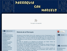 Tablet Screenshot of parroquiasanmarcelo.org